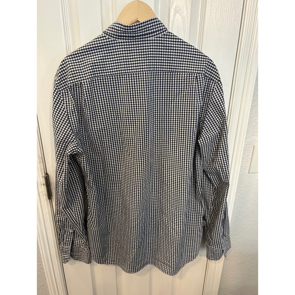 Volcom Button‎ Down Shirt Olive Blue Plaid Classic Fit A0542301 Mens Large